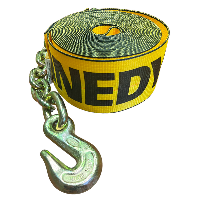 4" x 30' Winch Strap w/ Chain Anchor | 43795-15-30