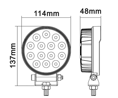 4.5" Round - Work Flood | NOS42