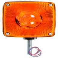 Black Double Face 3 Wire Single Pedestal Fender Light