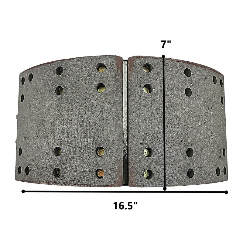 New 16.5 X 7 23,000 Lbs. Q-Plus Brake Shoe