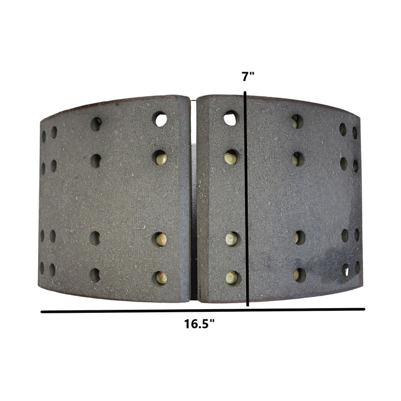 New 16.5 X 7 23,000 Lbs. Q Brake Shoe