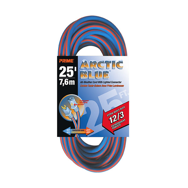 25 Foot Arctic Blue Extension Cord | LT530825