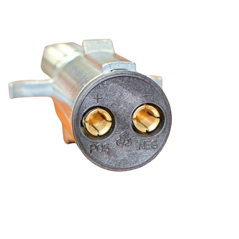 Horizontal 2 Pole Plug c/w Cable Guard | PHI15-336