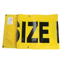 Wide/Oversized Load Heavy-Duty PVC Banner - 18" x 96"