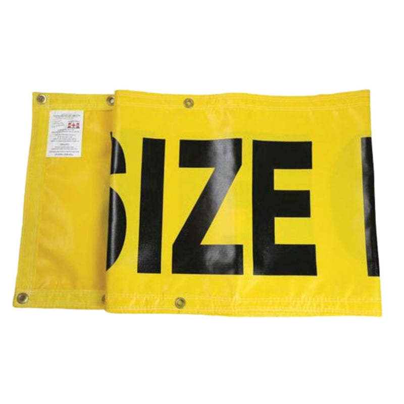 Wide/Oversized Load Heavy-Duty PVC Banner - 18" x 96"