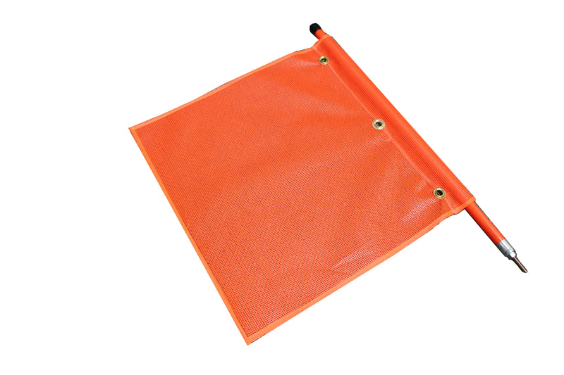 18" x 18" Heavy Duty Orange Mesh Flag | 49893-12