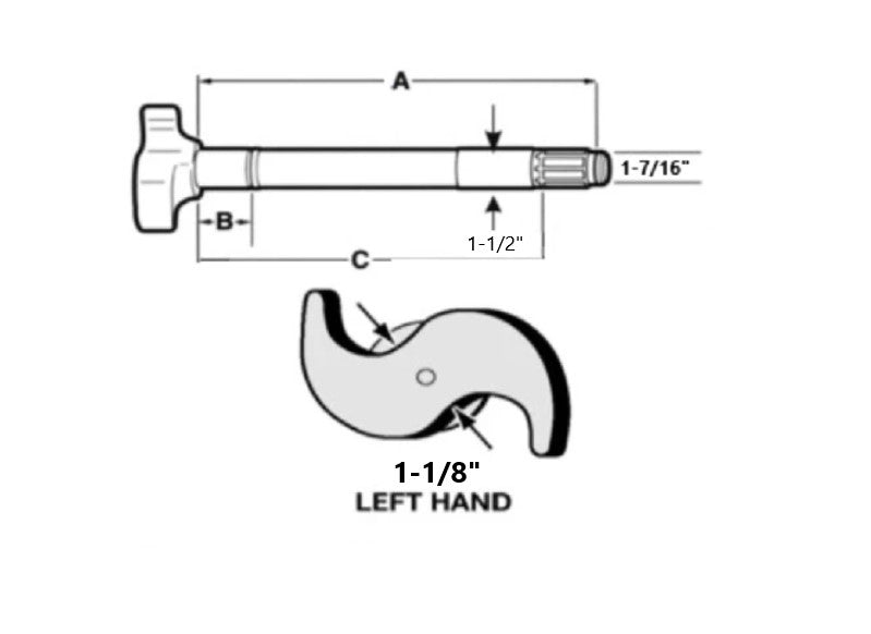 1.5" x 23.5" 10 Spline LH Q+ Camshaft | CAM119LQ