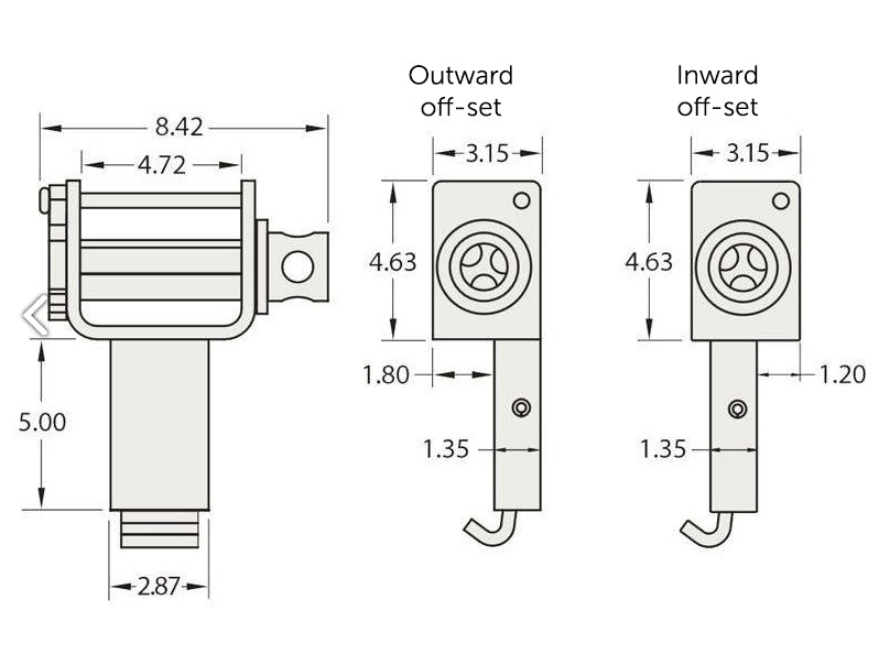 Porta Winch Outward Off-Set