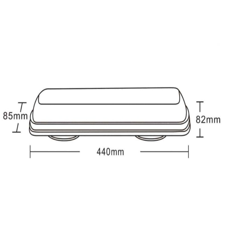 Nightrider 17" Class 1 LED Beacon Bar with 8 Amber Flashing Patterns | NSB-BAR017