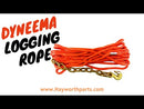 3/8" x 33' Dyneema Logging Rope | LWDYNC3/8X33